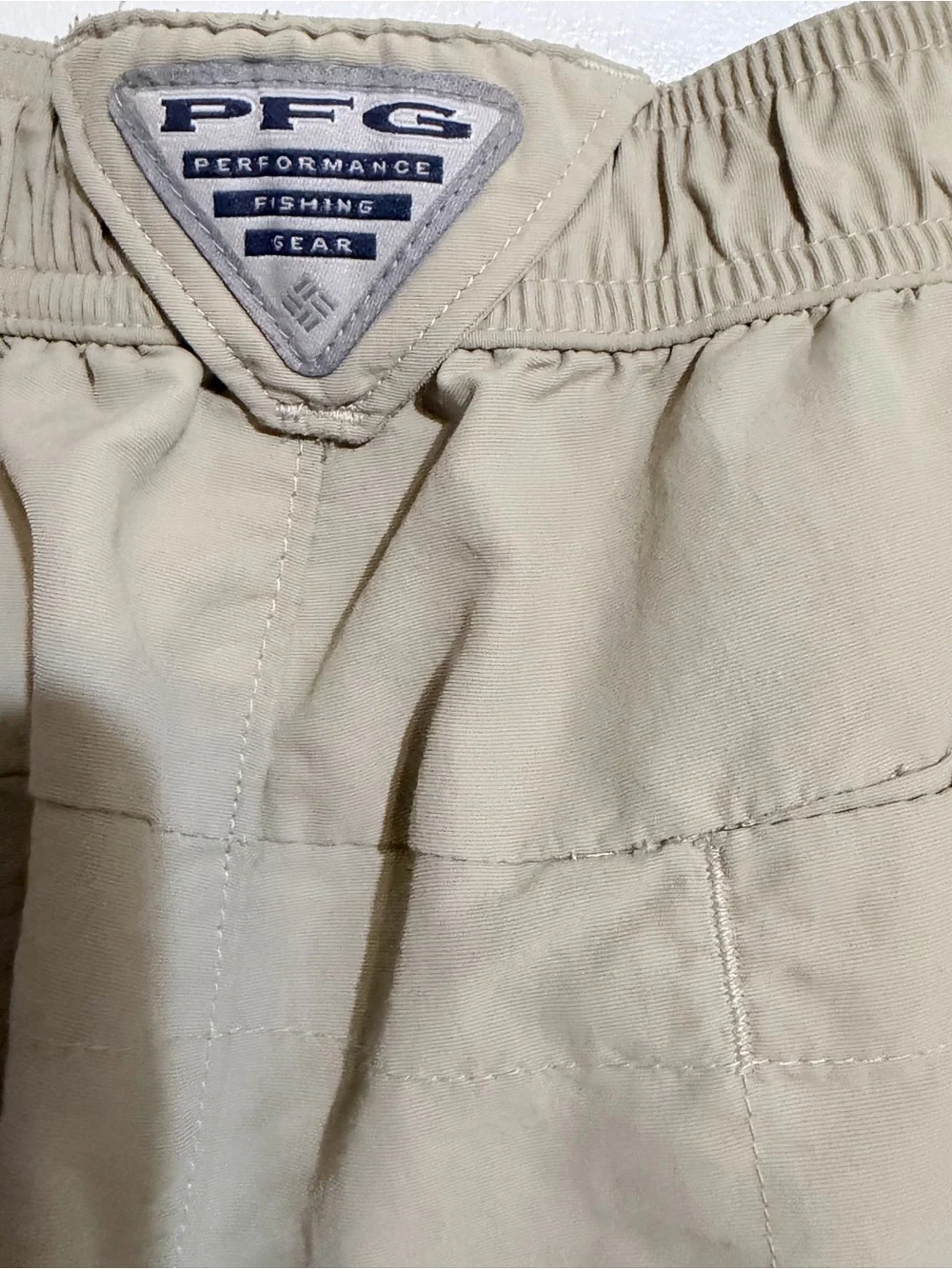 Columbia PFG Men's Khaki Cargo Shorts - Lightweight Utility Style Sz 36 - Picture 6 of 8